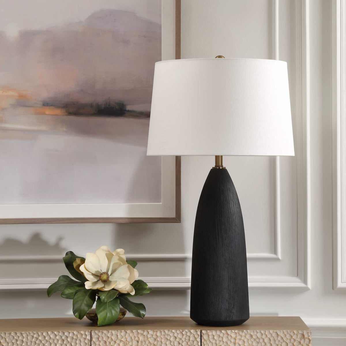 Jett Black Table Lamp - Ornate Home