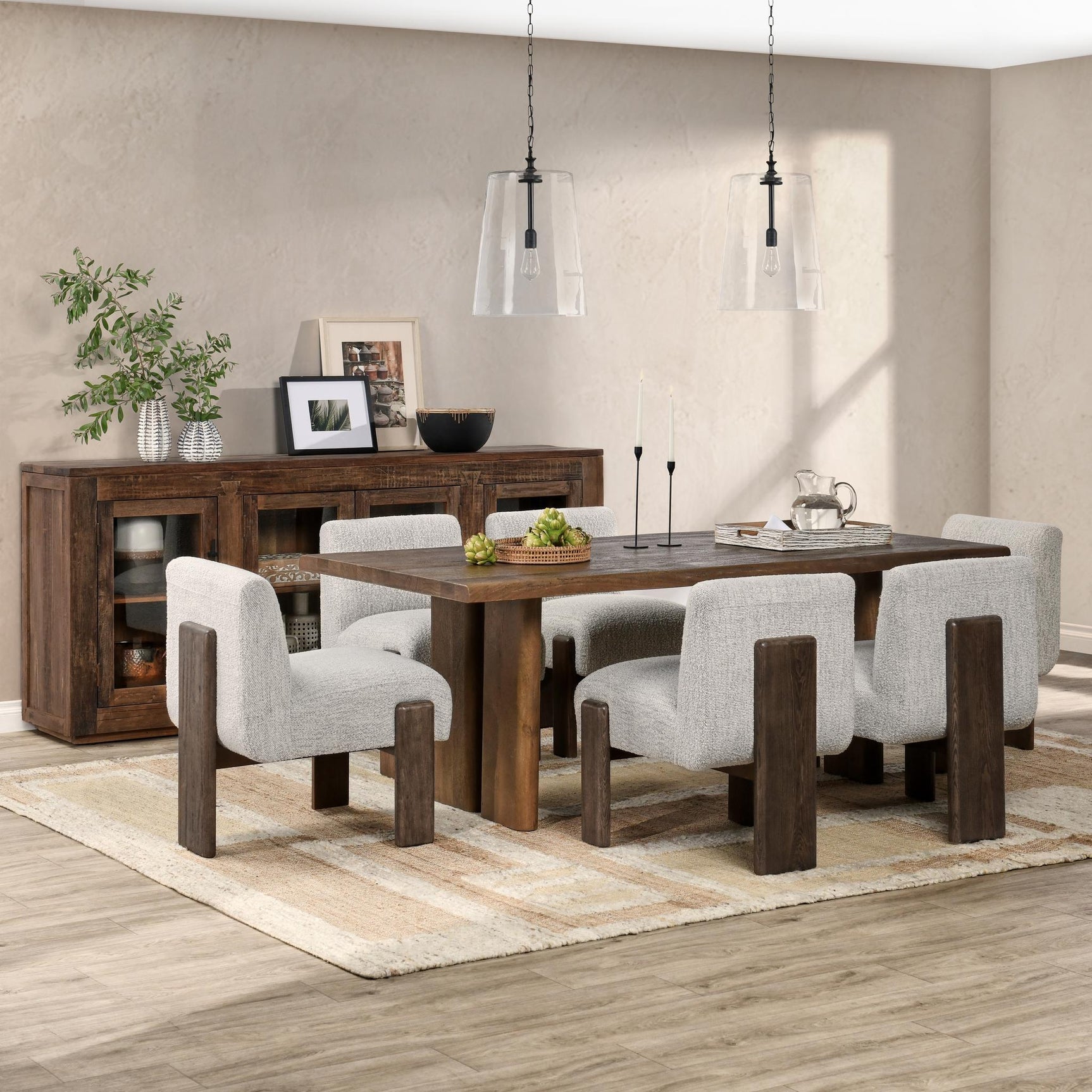 Jett Natural 4 Door Cabinet - Ornate Home