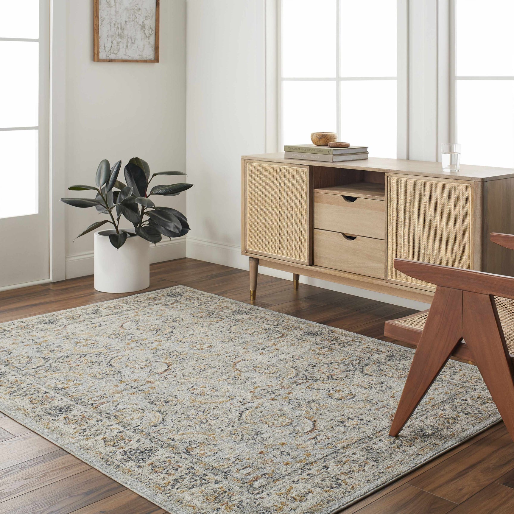 Jeven Blue Area Rug - Clearance - Ornate Home