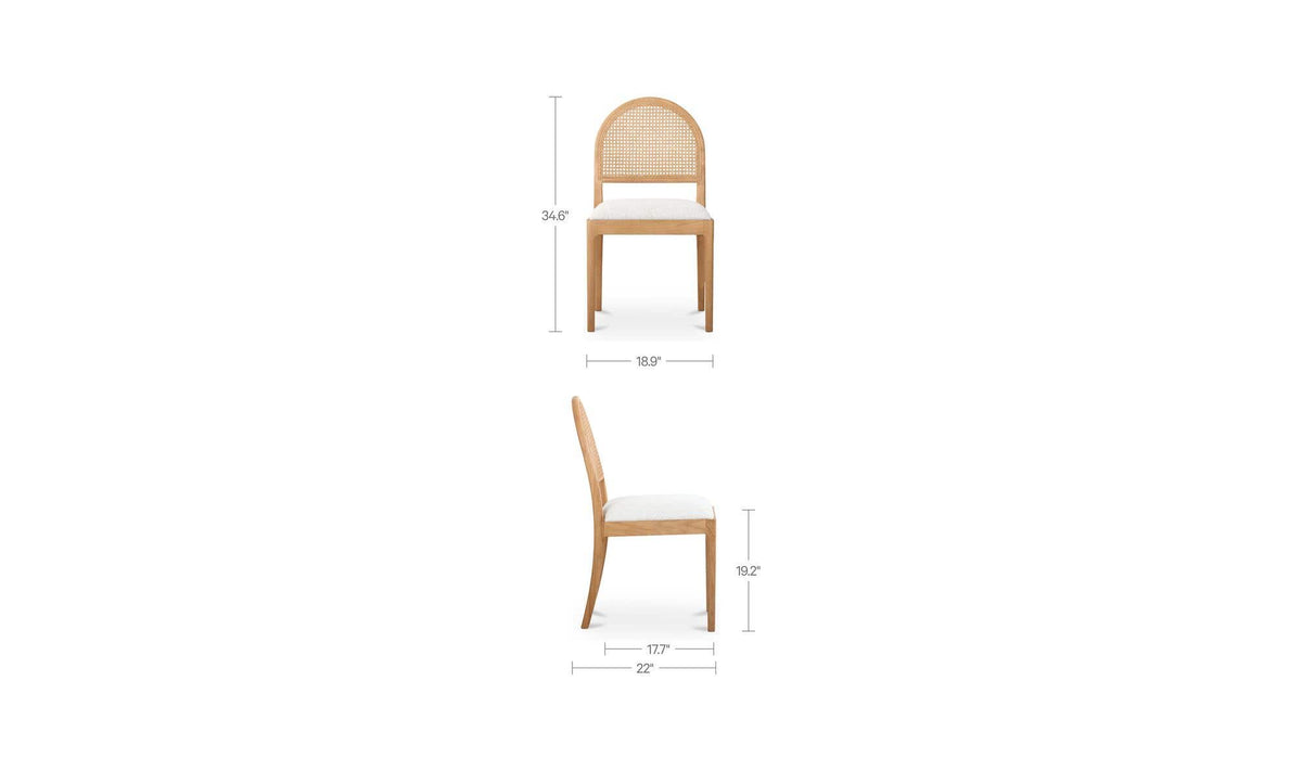Jinny Flecked Beige Dining Chair (Set of 2) - Ornate Home