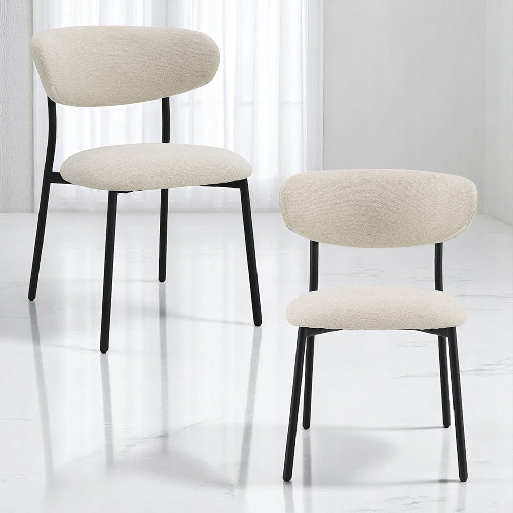 Jirina Beige Side Chair (Set of 2) - Ornate Home