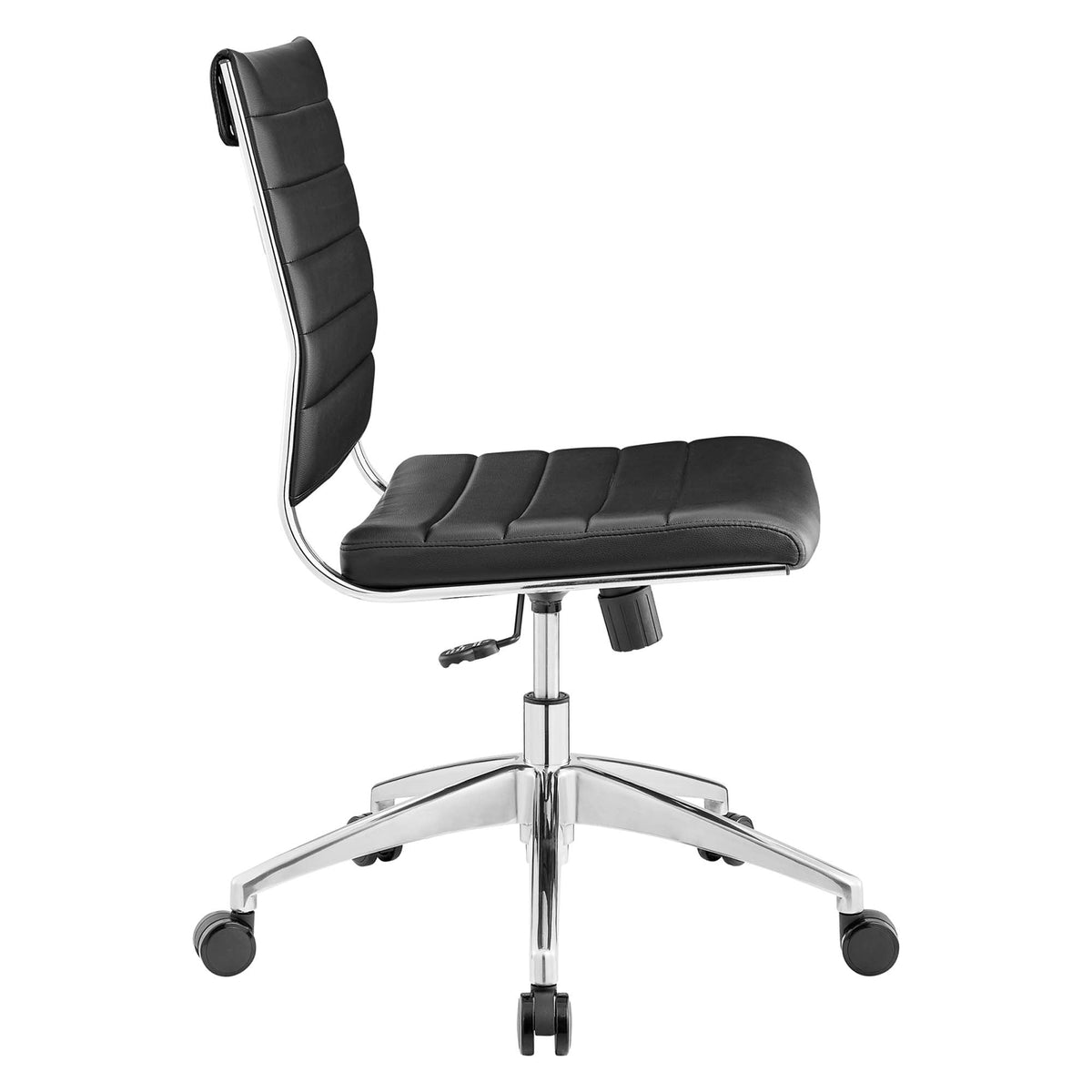 Jive Black Armless Mid Back Office Chair - Ornate Home