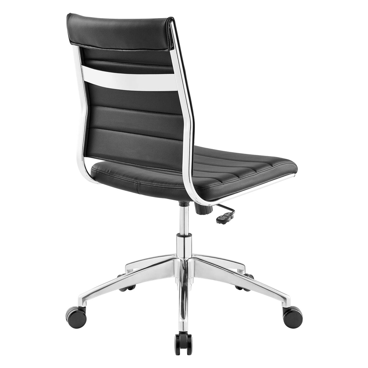 Jive Black Armless Mid Back Office Chair - Ornate Home
