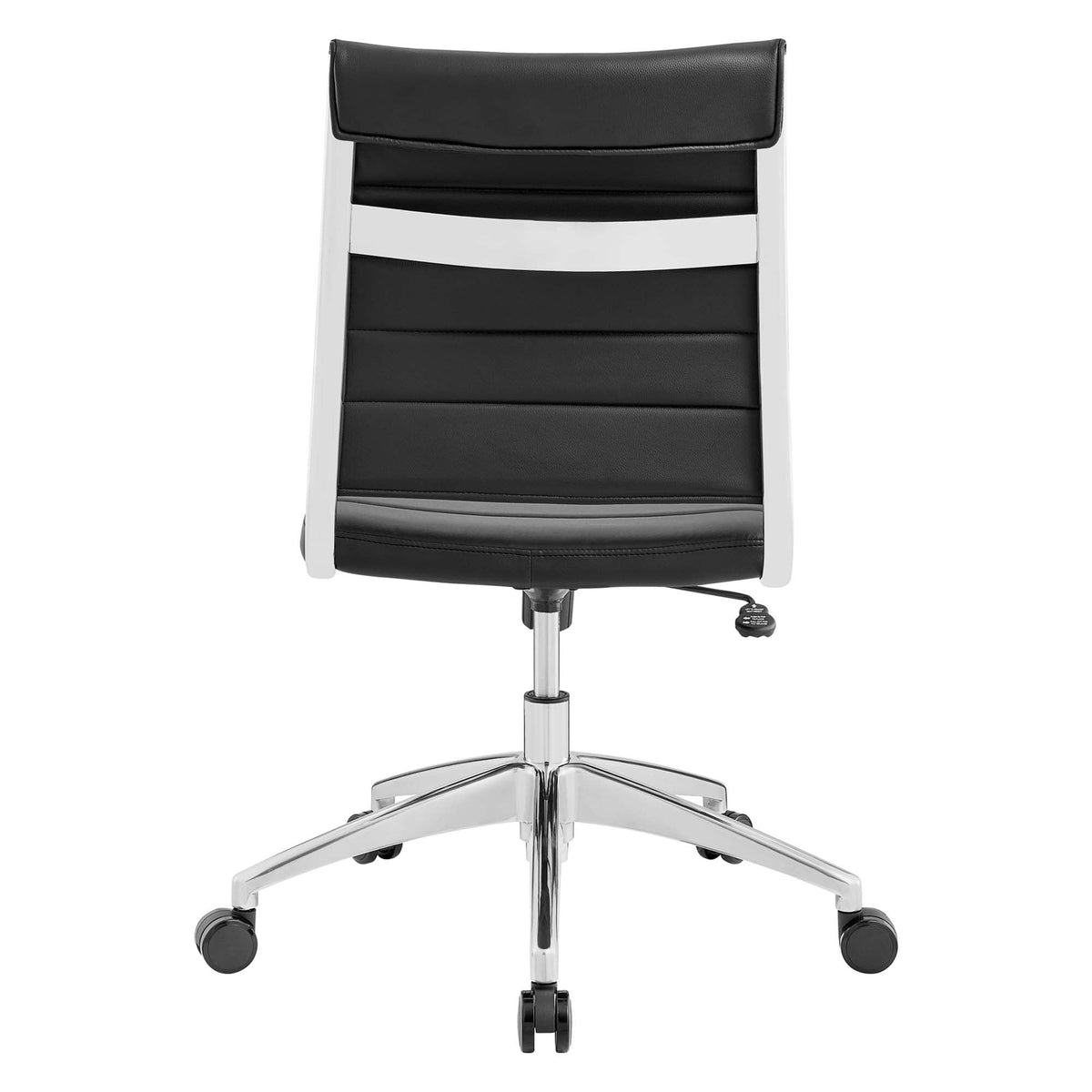 Jive Black Armless Mid Back Office Chair - Ornate Home