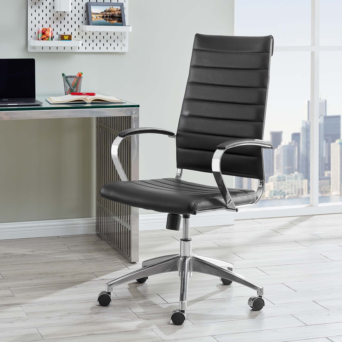 Jive Black Highback Office Chair - Ornate Home