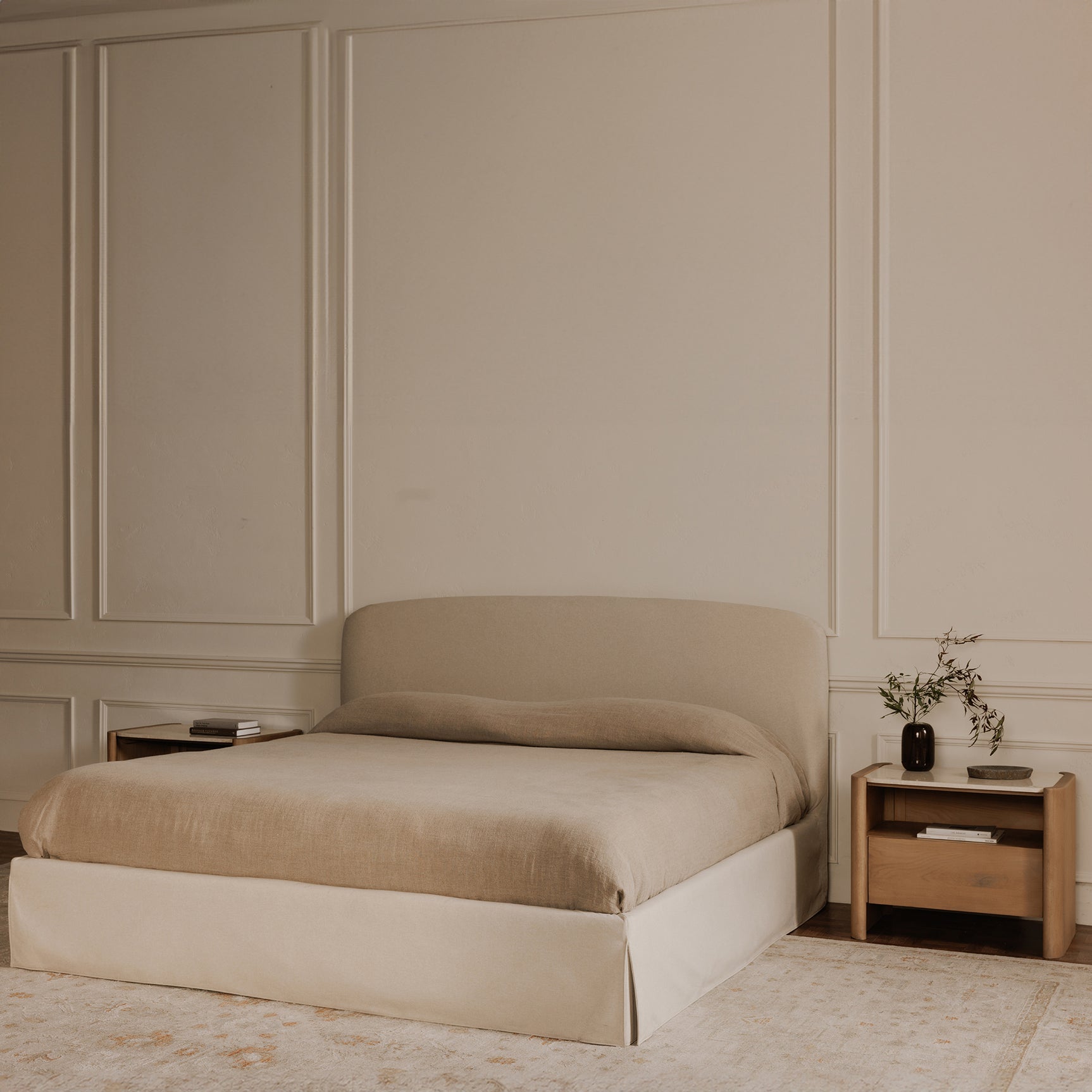 Joan Cream King Storage Bed - Ornate Home