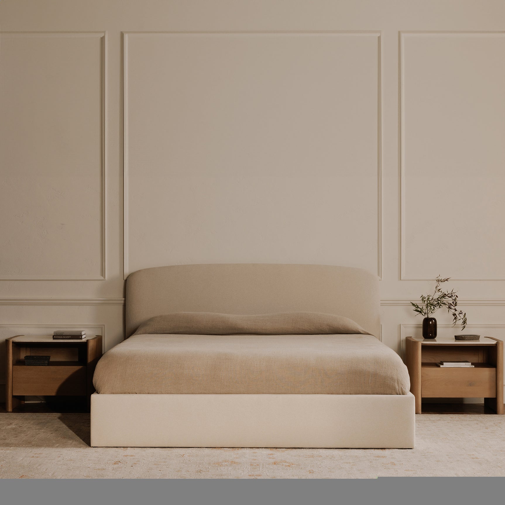 Joan Cream Queen Storage Bed - Ornate Home