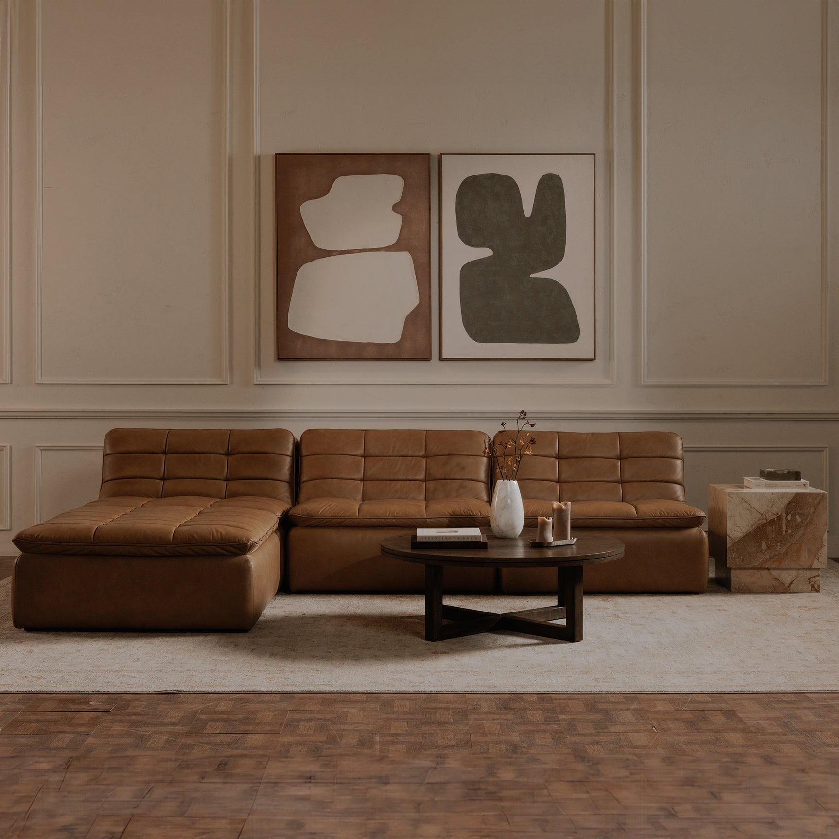 Joel Dark Brown Coffee Table - Ornate Home