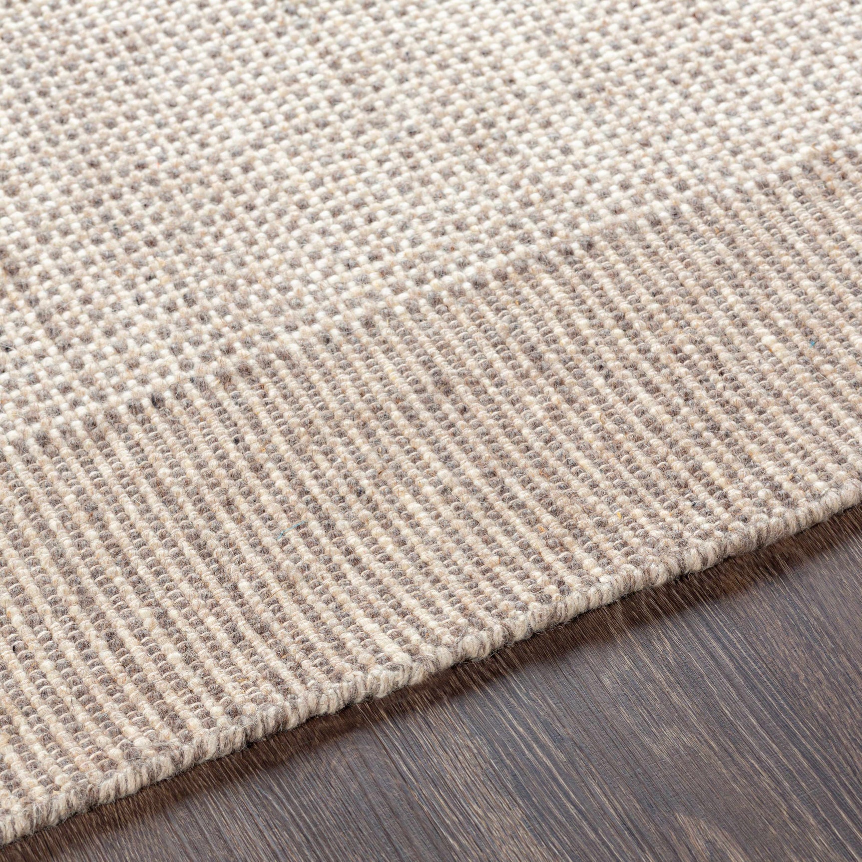 Joelle Beige Grid Wool Rug - Ornate Home