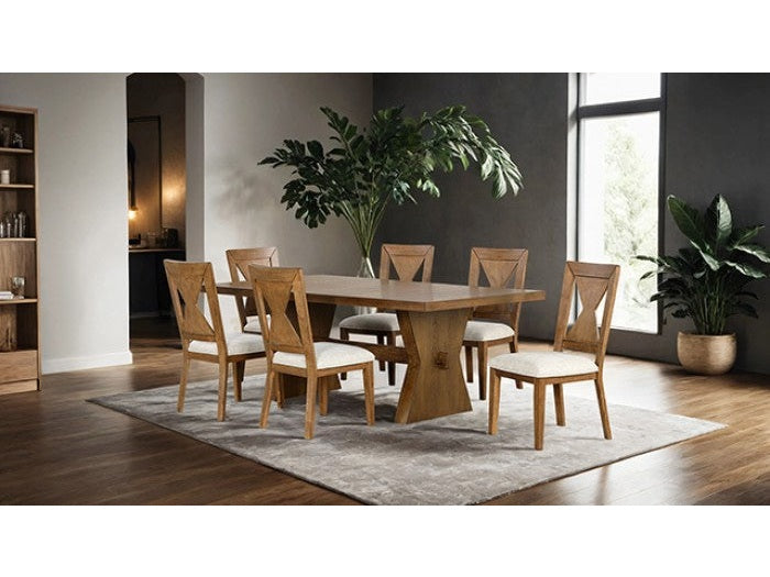 Johannes Rustic Oak Chair (Set of 2) - Ornate Home