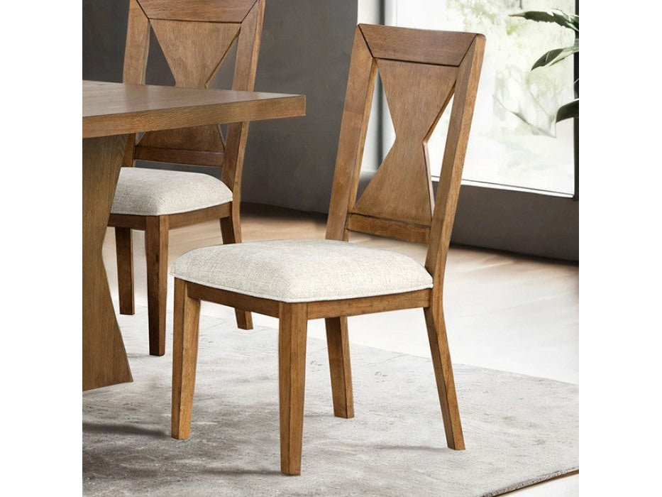 Johannes Rustic Oak Chair (Set of 2) - Ornate Home