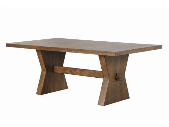 Johannes Rustic Oak Dining Table - Ornate Home