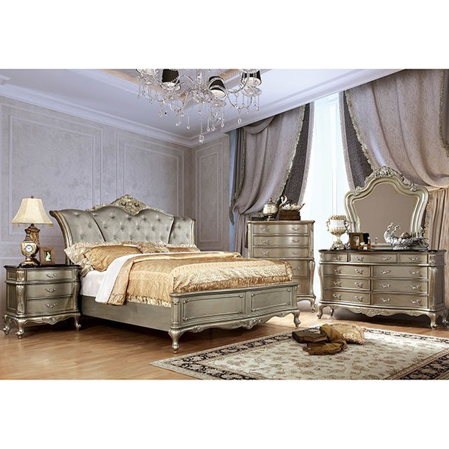 Johara Gold Chest - Ornate Home