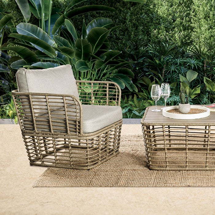 Johari Natural 3 Piece Patio Set - Ornate Home