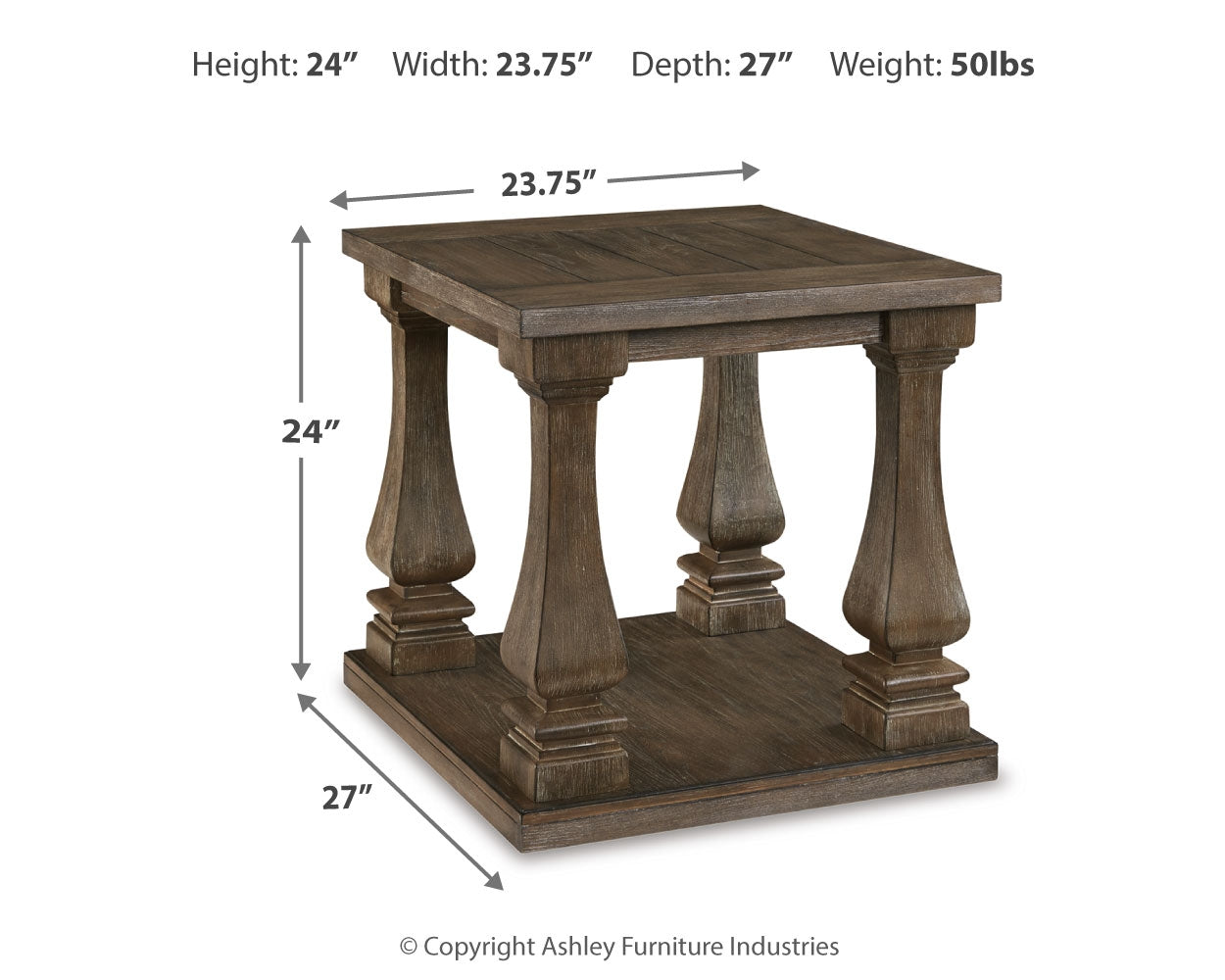 Johnelle Gray Coffee Table and 2 End Tables (Online Special Price) - Ornate Home