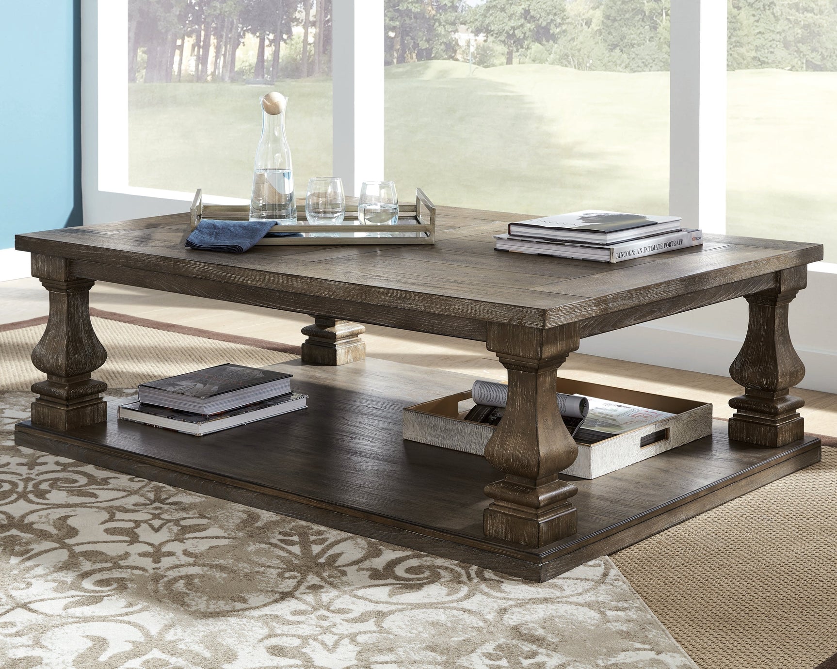 Johnelle Gray Coffee Table and 2 End Tables - Ornate Home