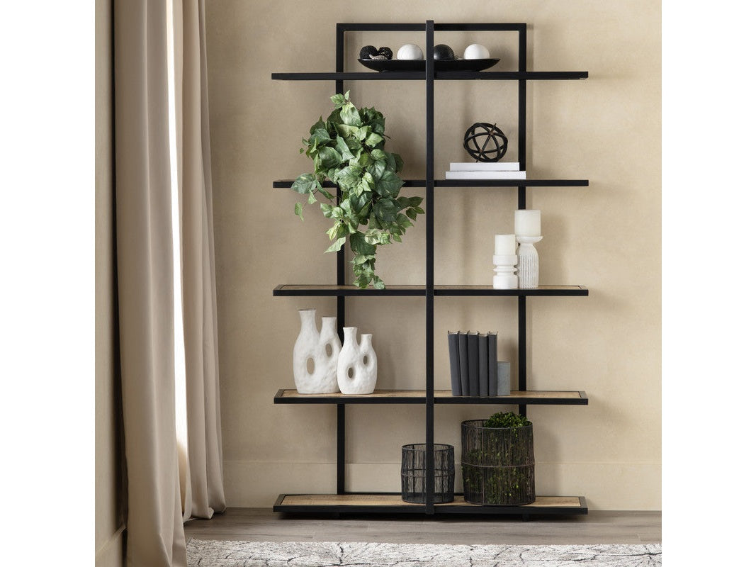 Johnston Brown/Black Etagere - Ornate Home