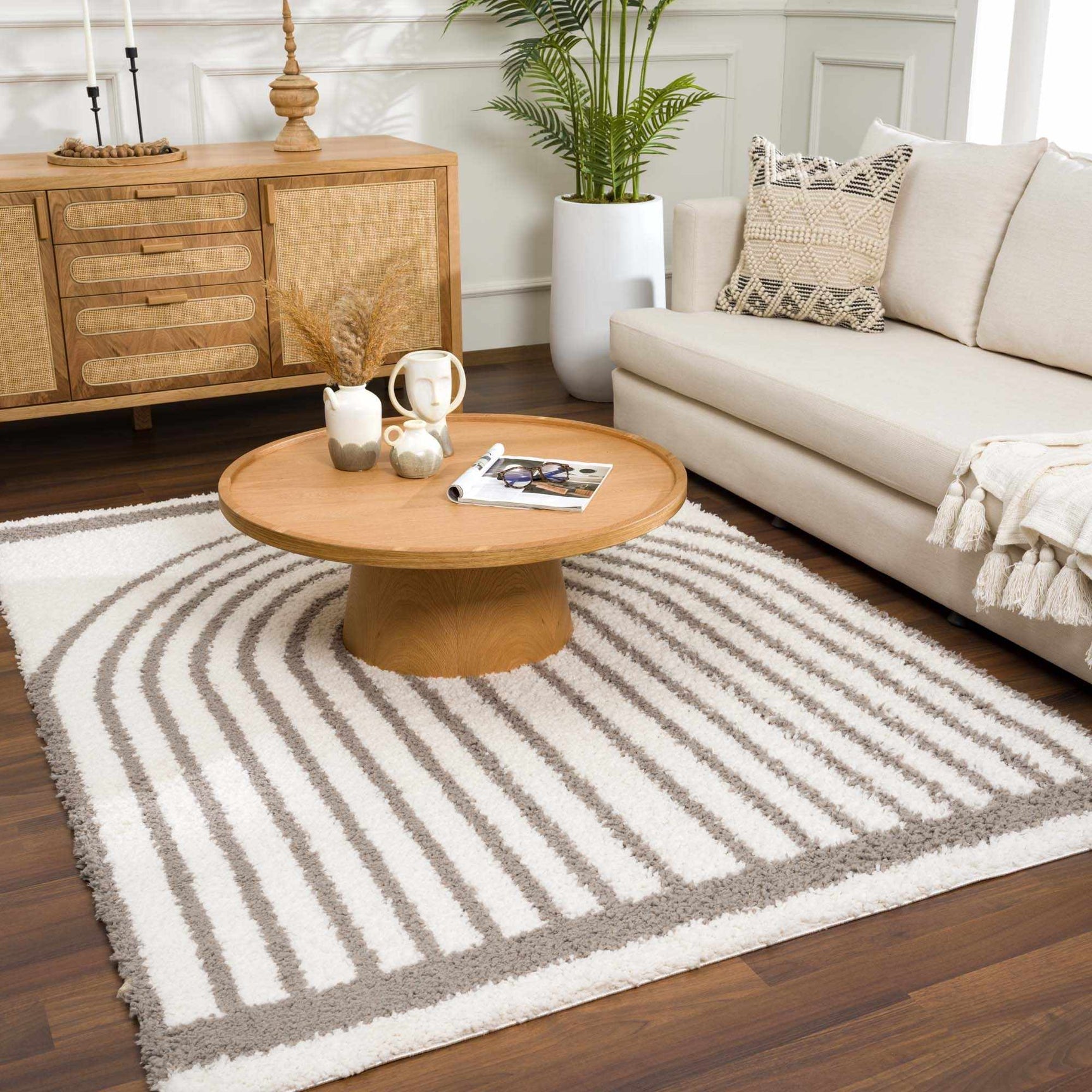 Jola Taupe Area Rug - Clearance - Ornate Home