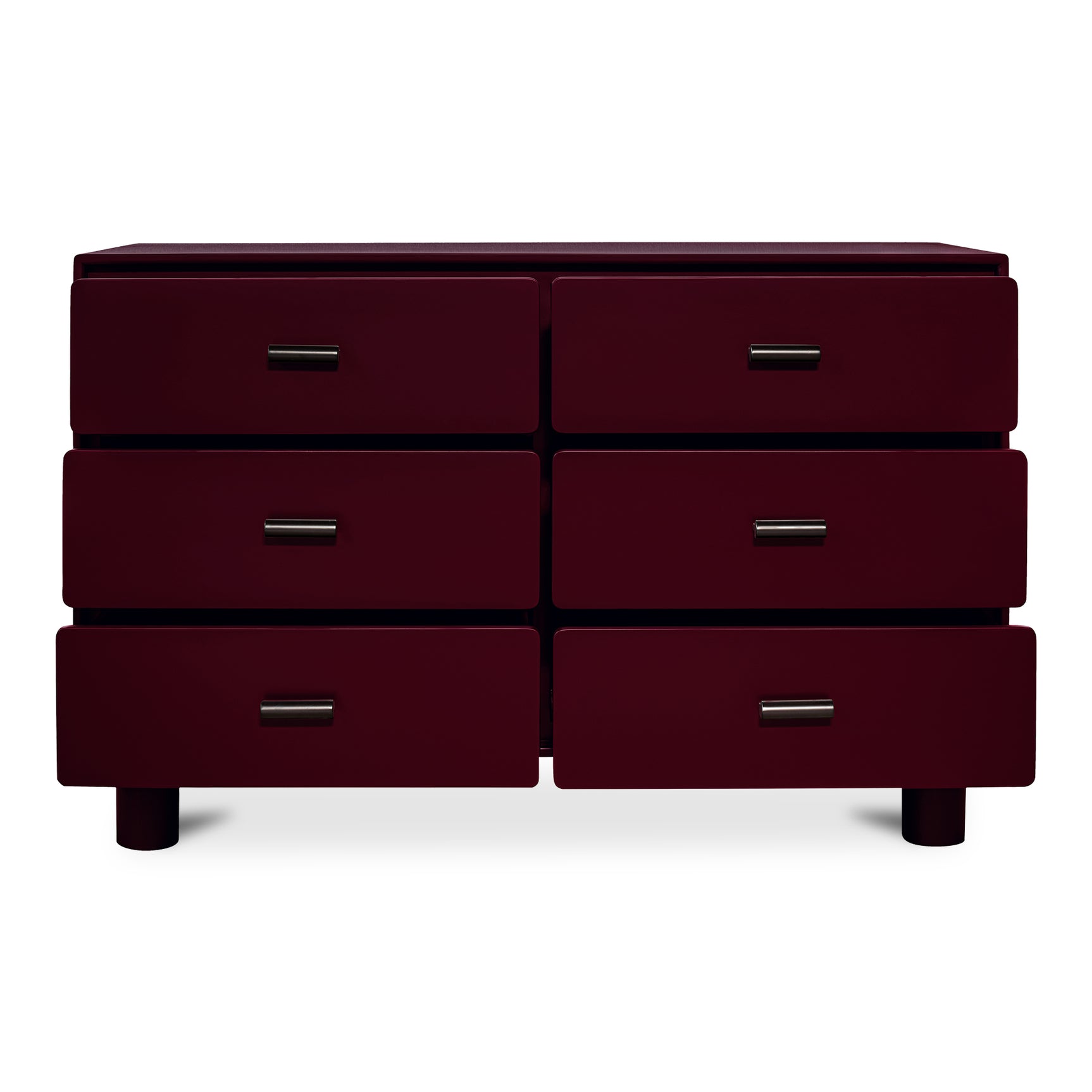 Jolene Deep Red 6 Drawer Dresser - Ornate Home