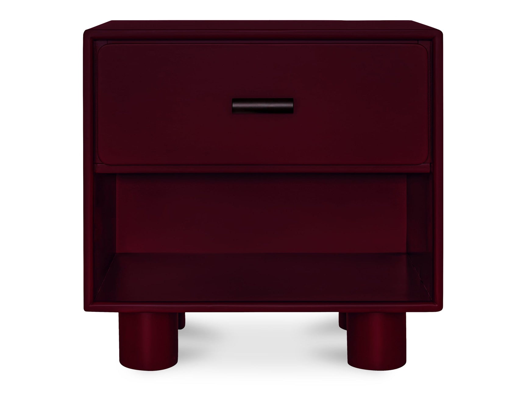 Jolene Deep Red Nightstand - Ornate Home