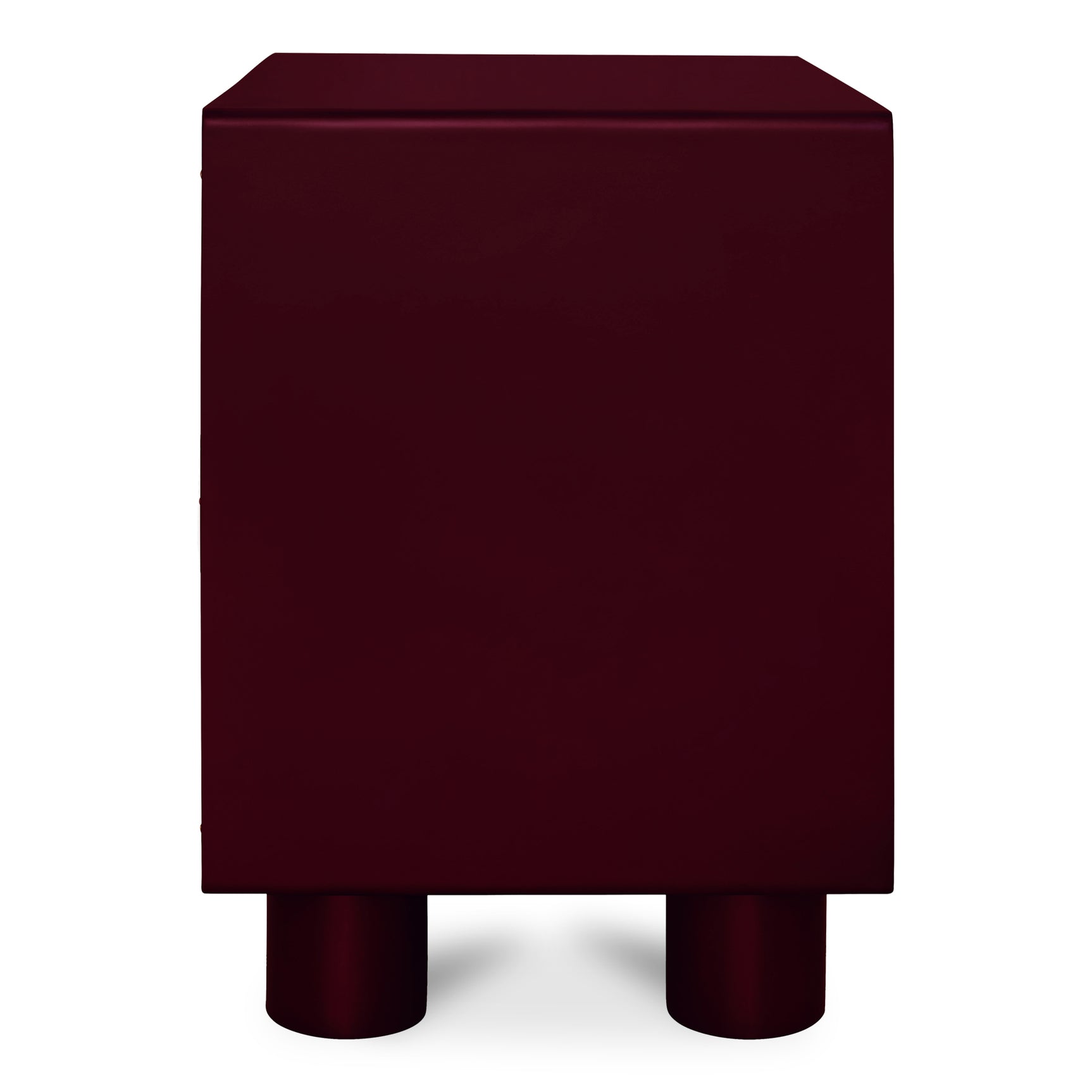 Jolene Deep Red Nightstand - Ornate Home