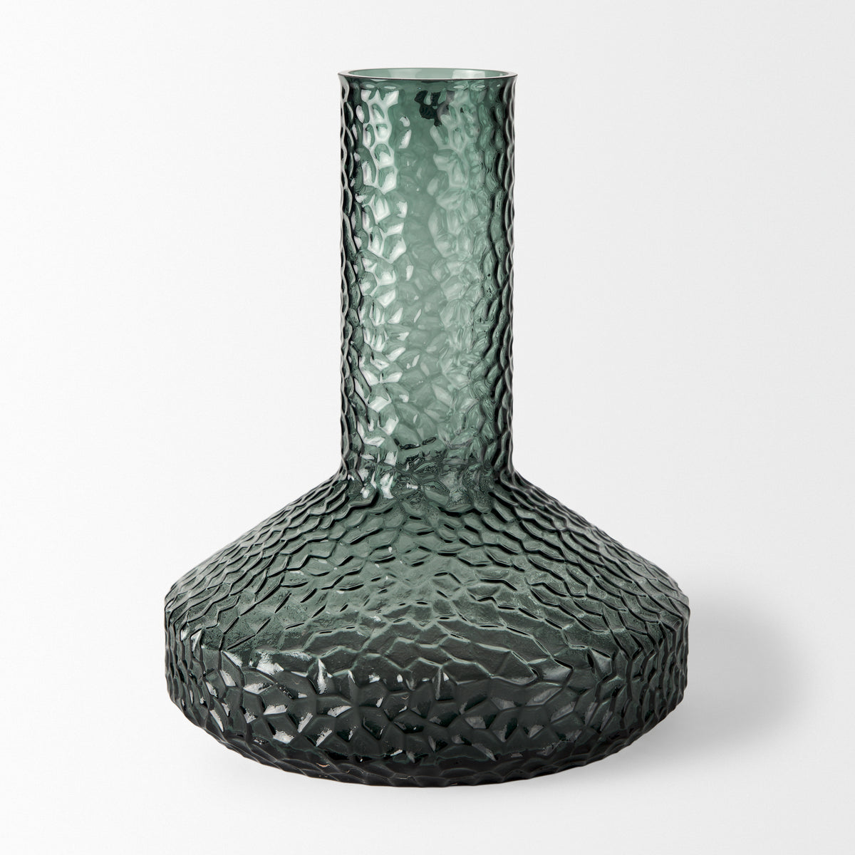 Jolene Green 11.8" Waterglass Glass Vase - Ornate Home