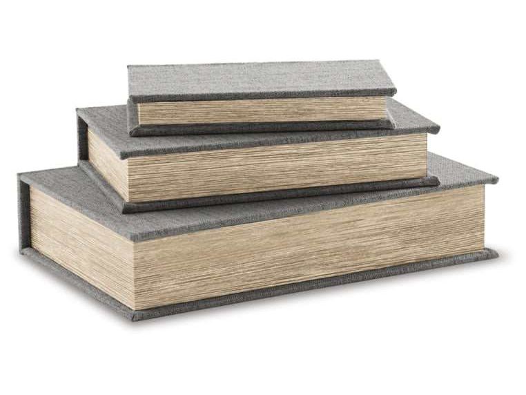 Jolina Gray Box (Set of 3) (Online Special Price) - Ornate Home