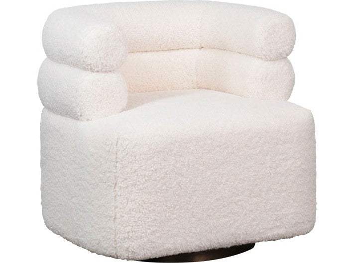 Jolo Cream Swivel Chair - Ornate Home