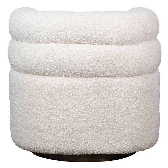 Jolo Cream Swivel Chair - Ornate Home