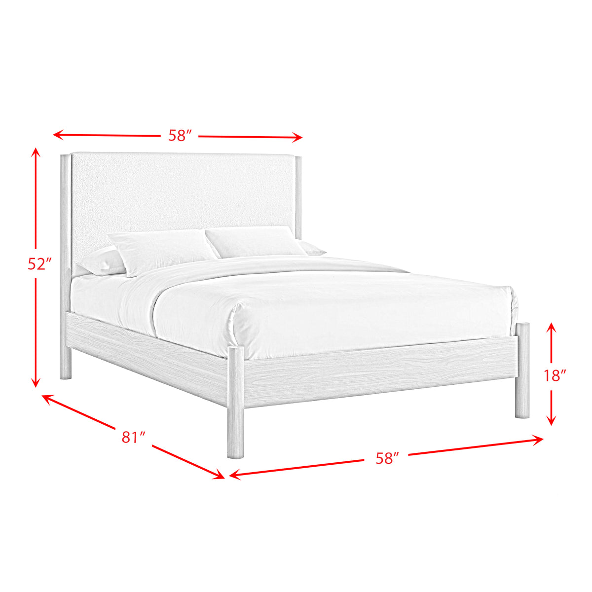 Jonas Natural 5-Piece Full Bedroom Set - Ornate Home