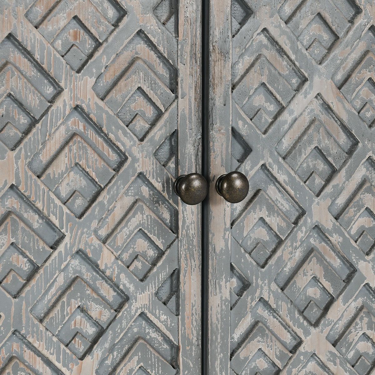 Jonas Timeworn Gray Cabinet - Ornate Home