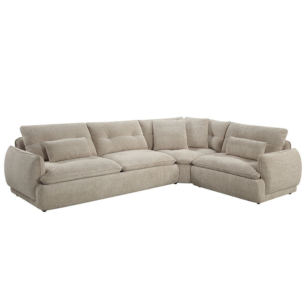Jonina Beige Sectional Sofa - Ornate Home