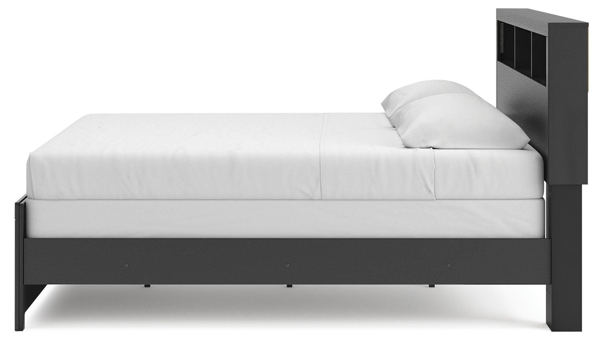 Jonnifer Black/Gray King Bookcase Bed (Online Special Price) - Ornate Home