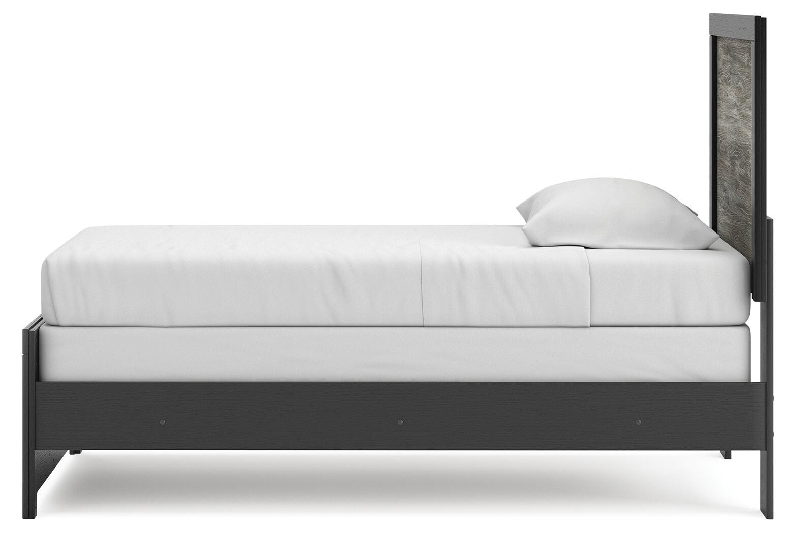 Jonnifer Black/Gray Twin Panel Bed (Online Special Price) - Ornate Home