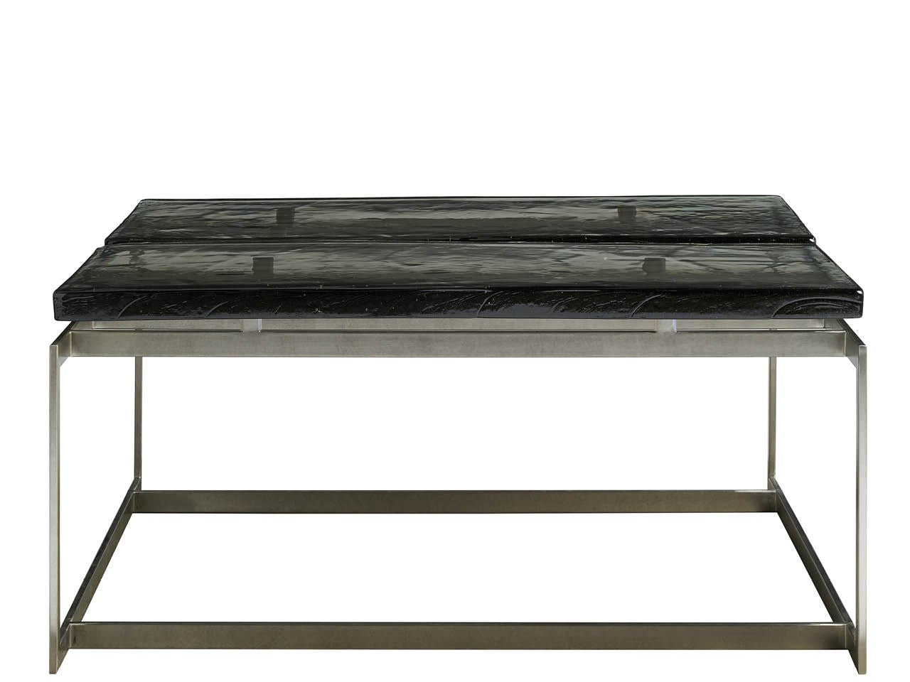 Jordan Antique Nickel/Smoke Cocktail Table - Ornate Home