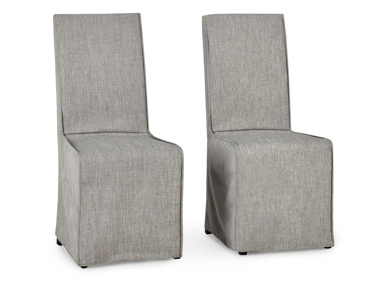 Jordan Cool Gray Upholstered Dining Chair (Set of 2) - Ornate Home