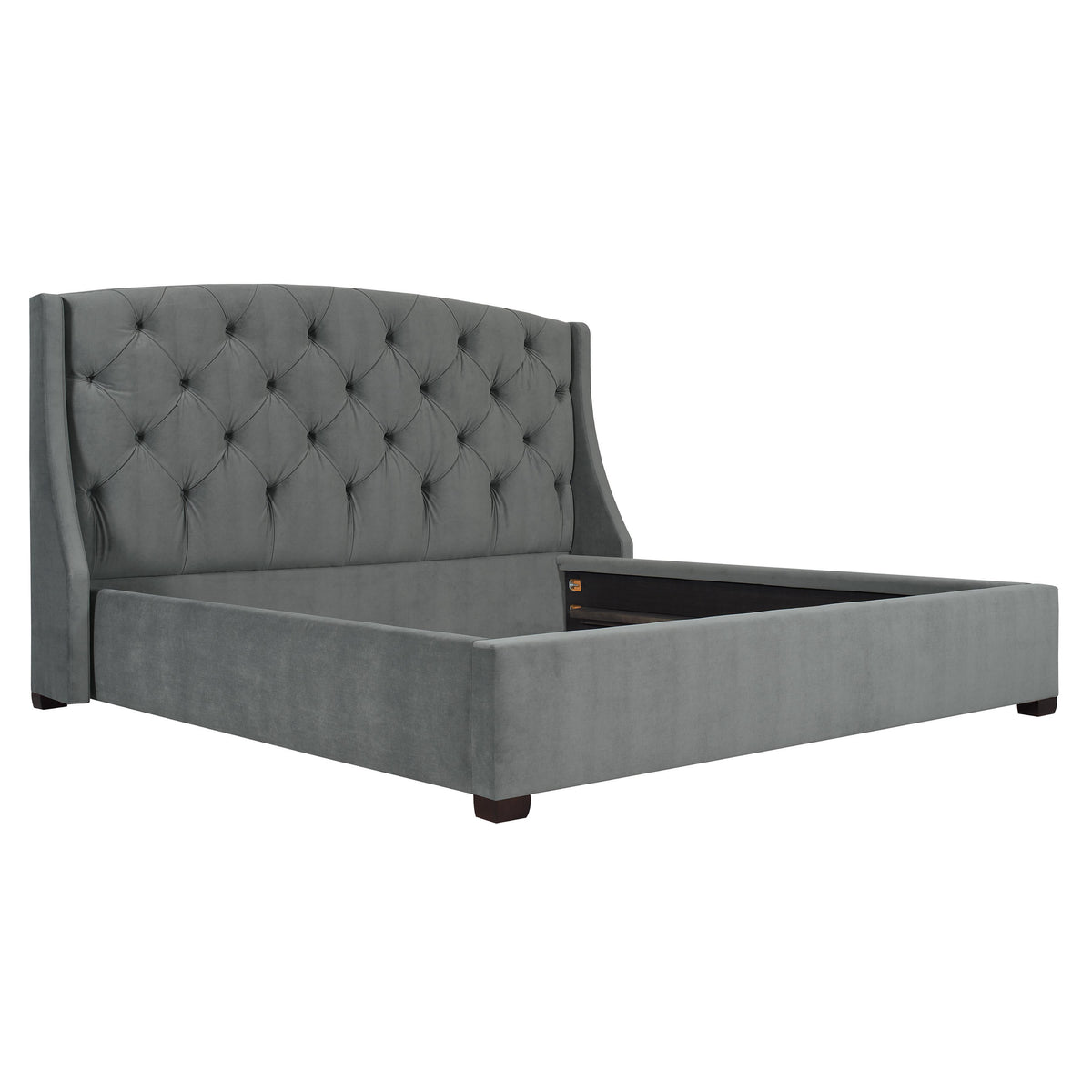 Jordan Espresso Queen Shelter Bed (54" H) - Ornate Home