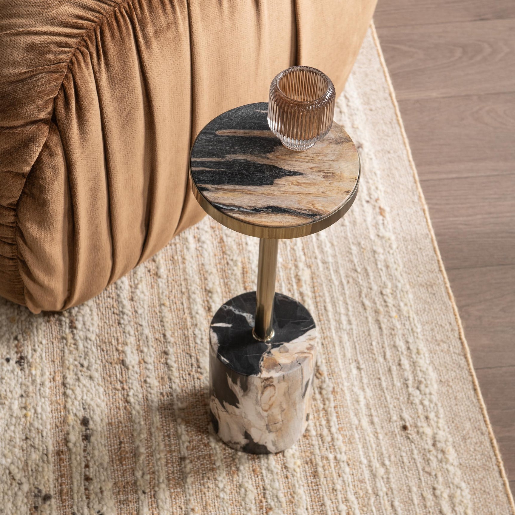 Jordyn Molten Husk Small Accent Table - Ornate Home