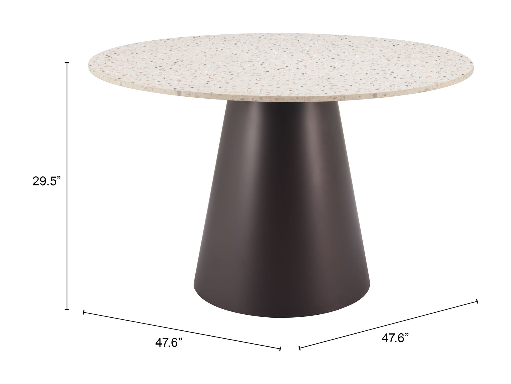 Jorf Beige & Bronze Dining Table - Ornate Home