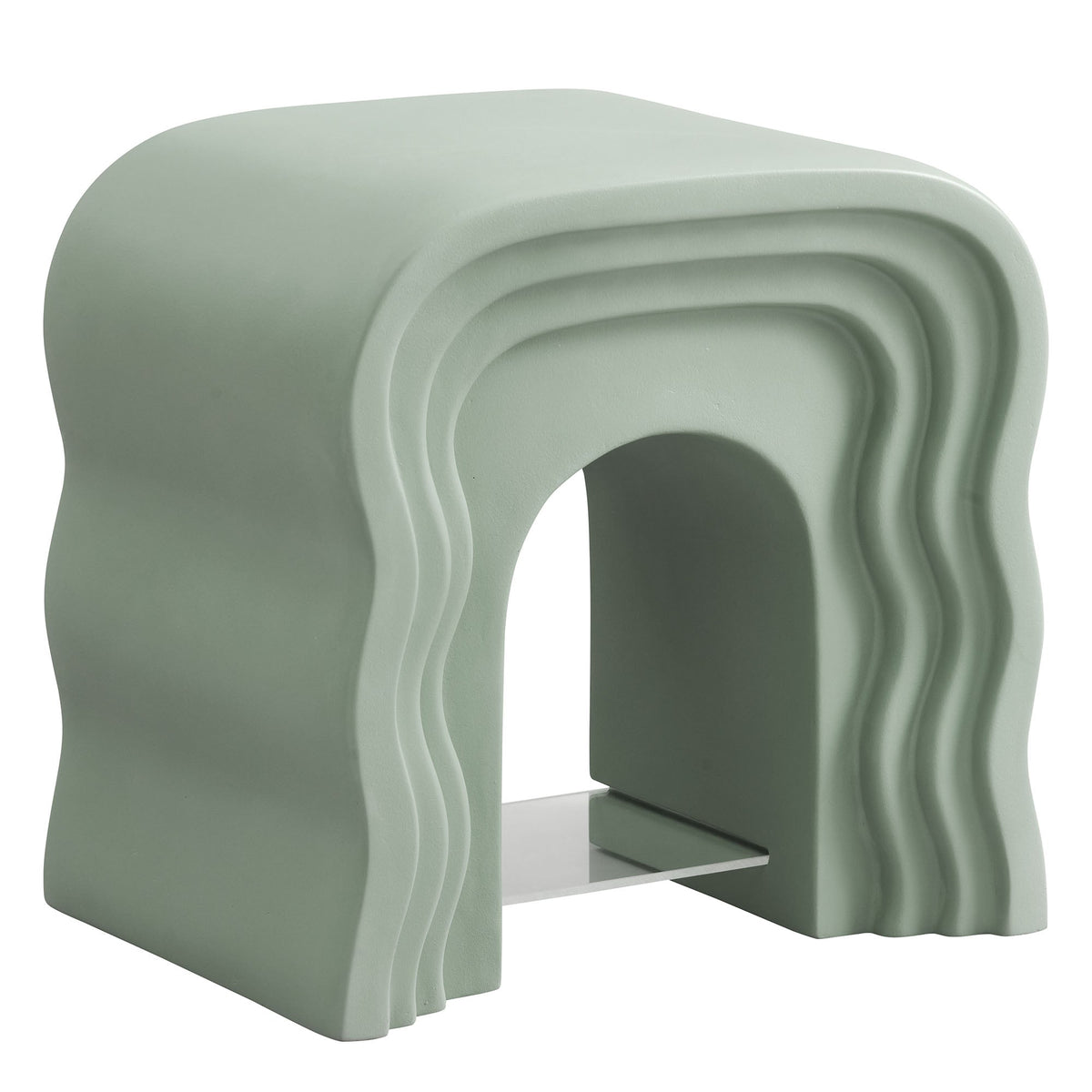 Jorin Sage Squiggle Side Table - Ornate Home