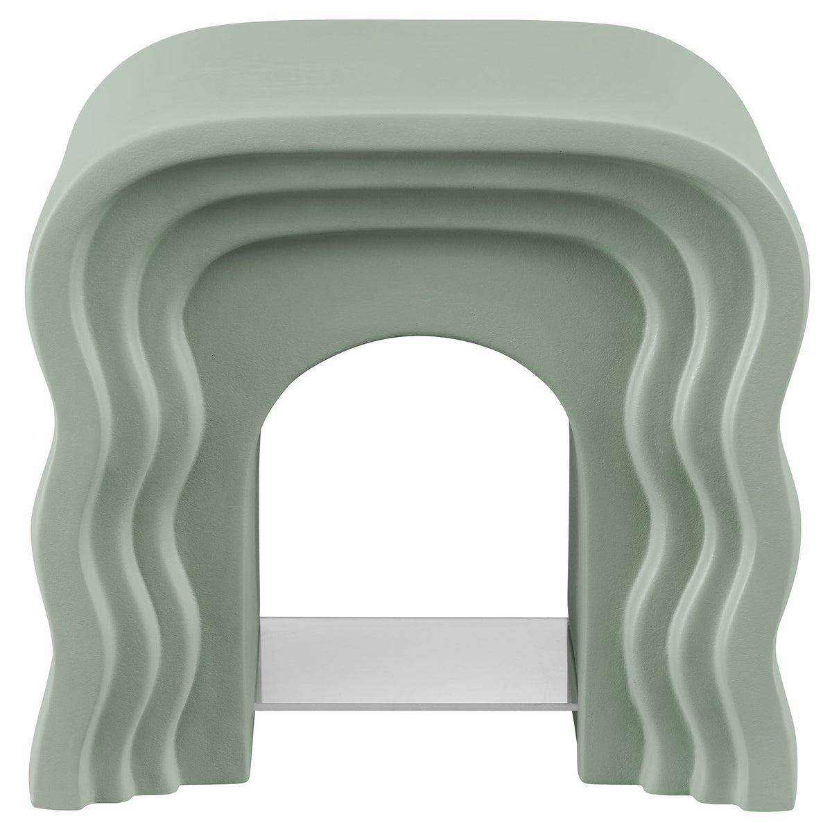 Jorin Sage Squiggle Side Table - Ornate Home