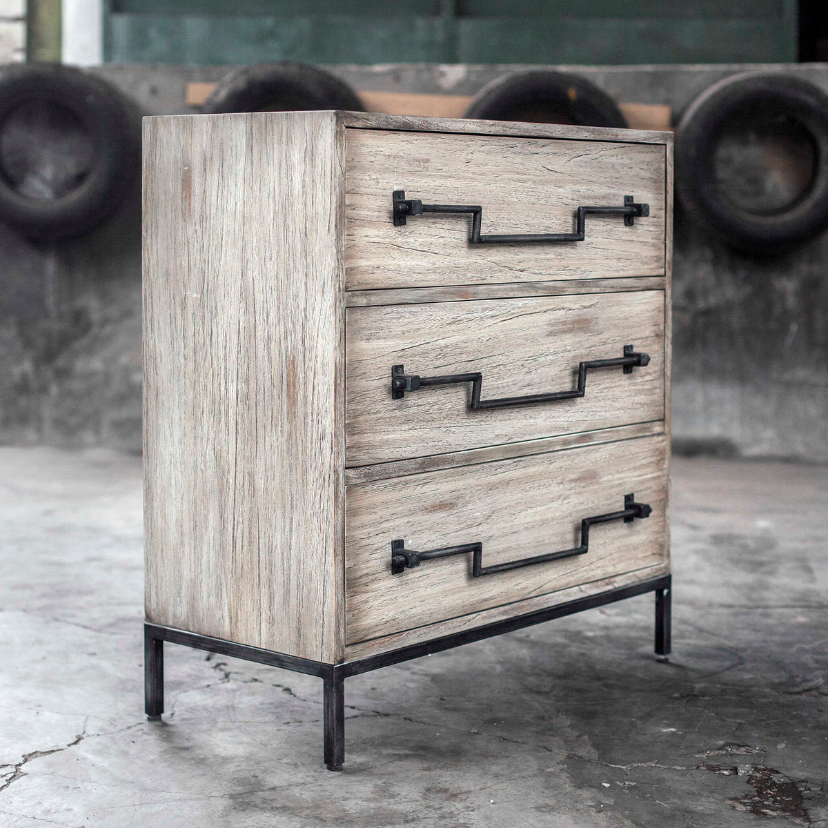 Jory Aged Ivory Accent Chest - Ornate Home