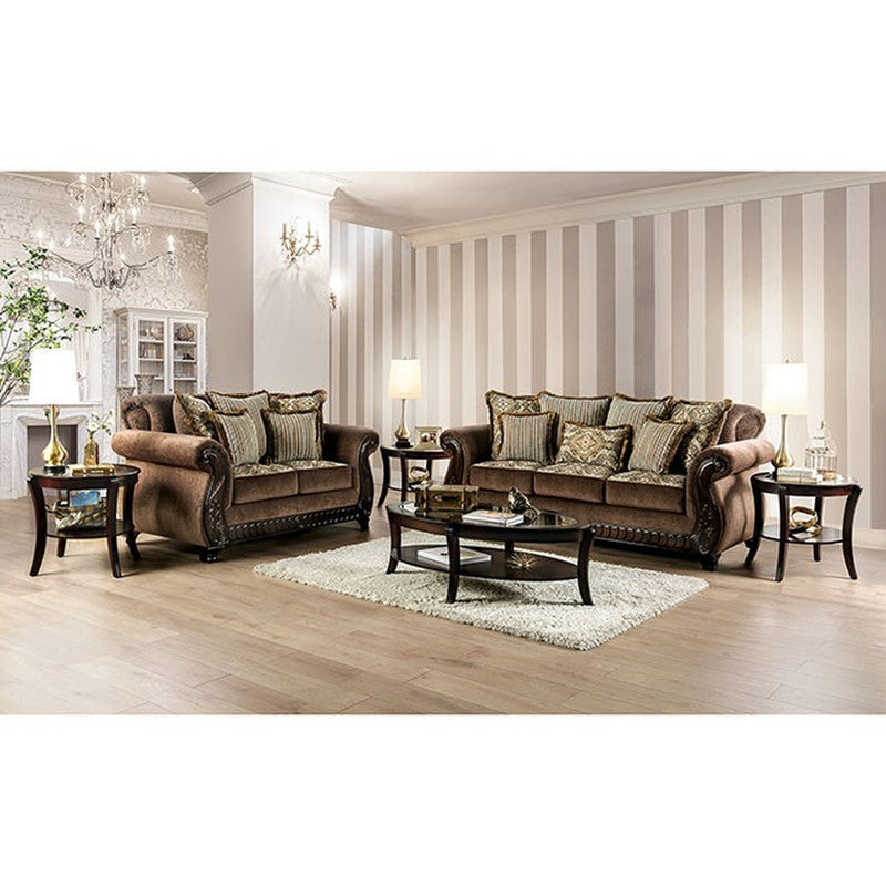 Joselyn Brown Sofa - Ornate Home