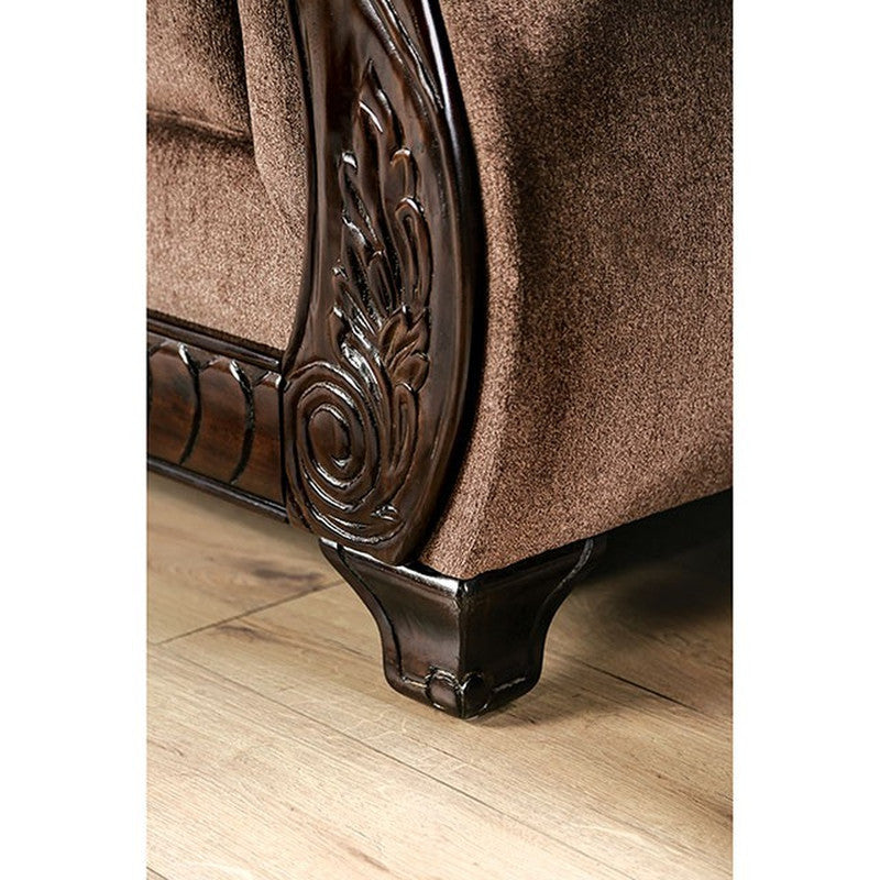 Joselyn Brown Sofa - Ornate Home