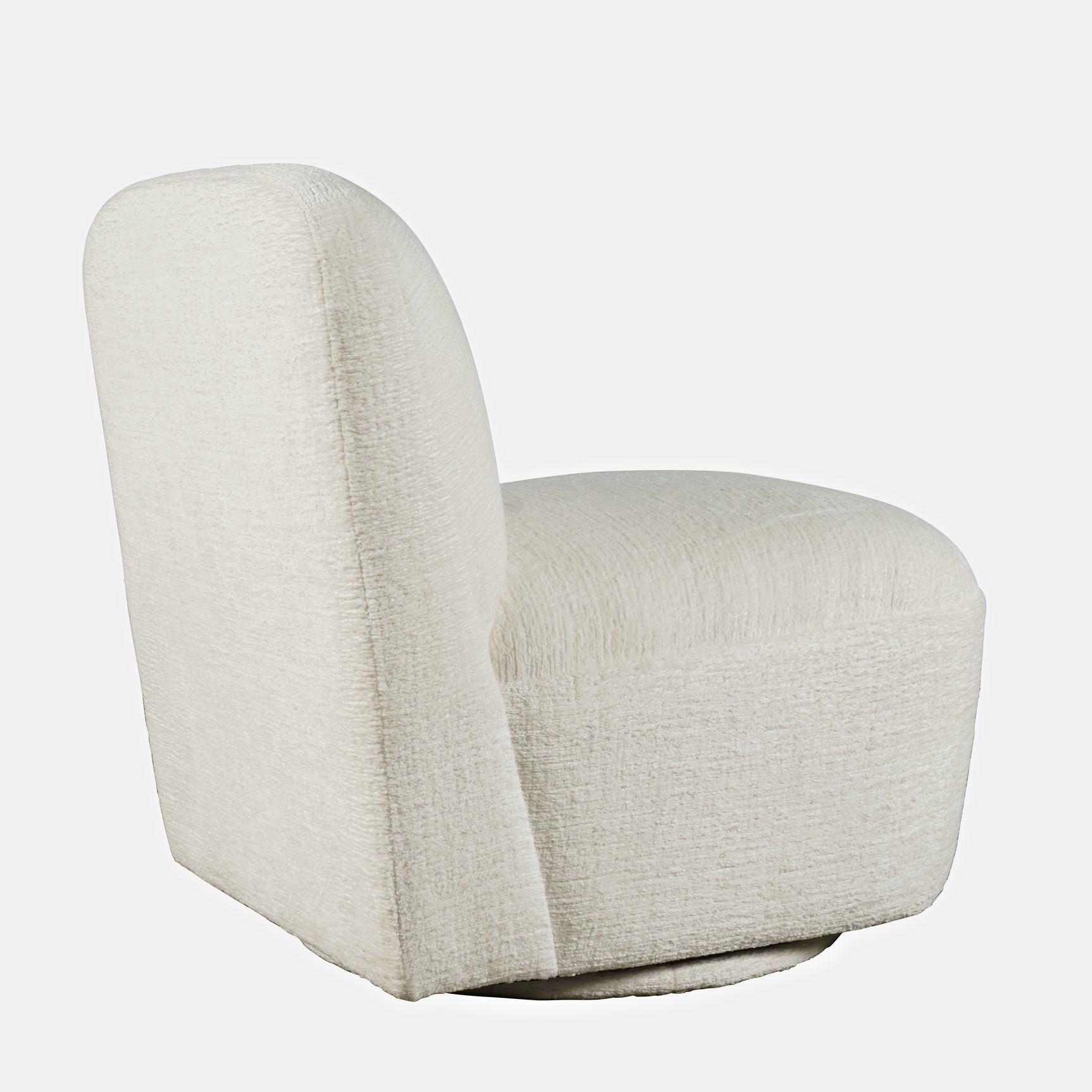 Josie Snow Swivel Accent Chair - Ornate Home