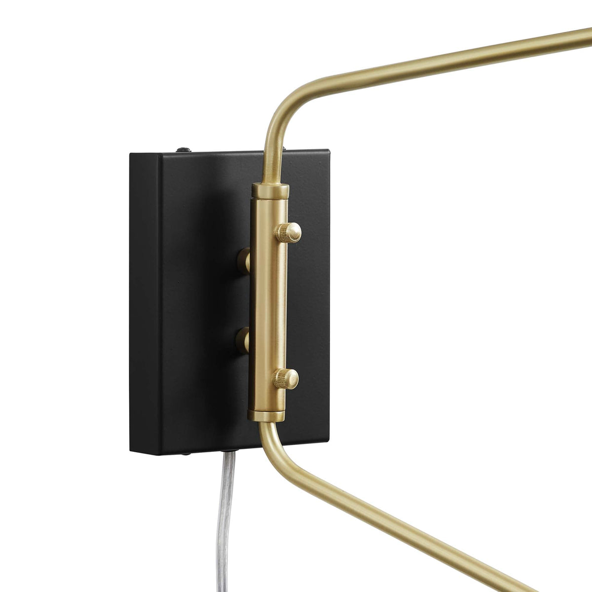 Journey Black 2-Light Swing Arm Wall Sconce - Ornate Home