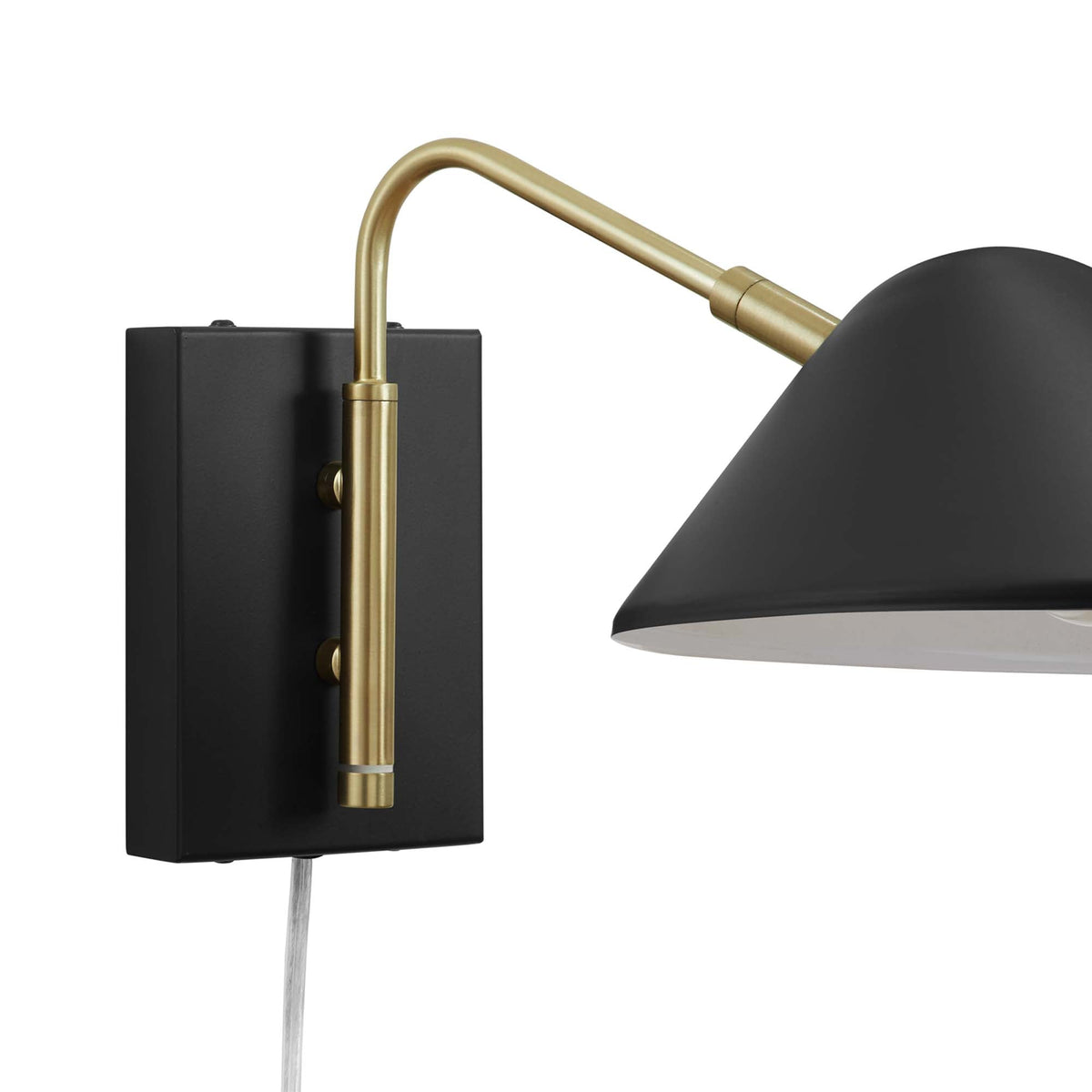 Journey Black 7" Swing Arm Wall Sconce - Ornate Home