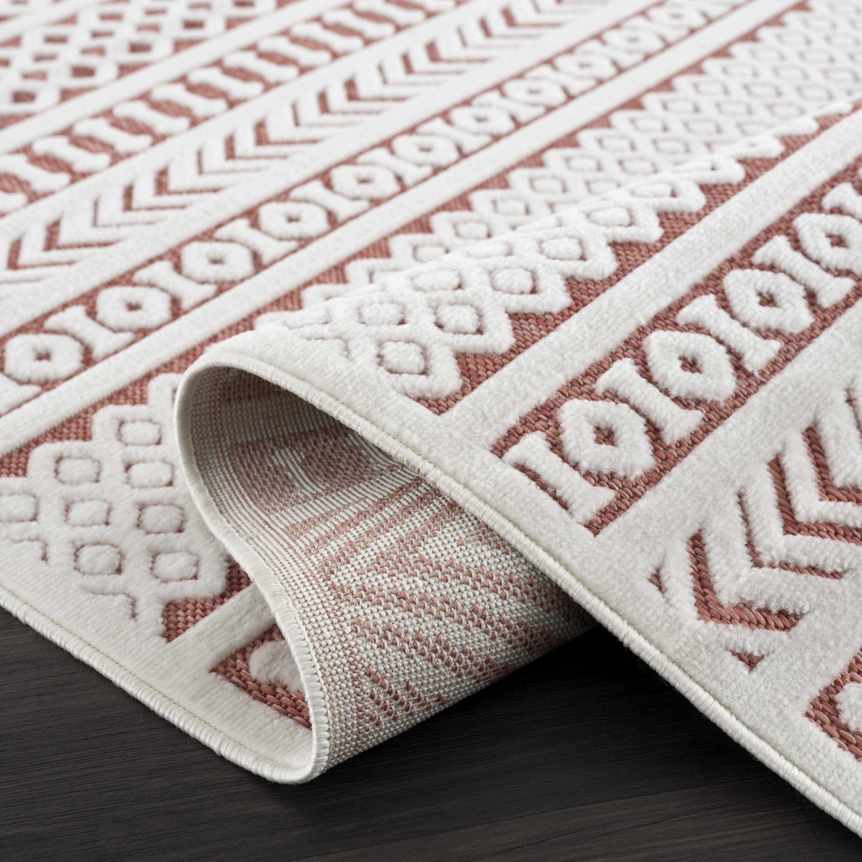 Jove Orange Outdoor Rug - Clearance - Ornate Home