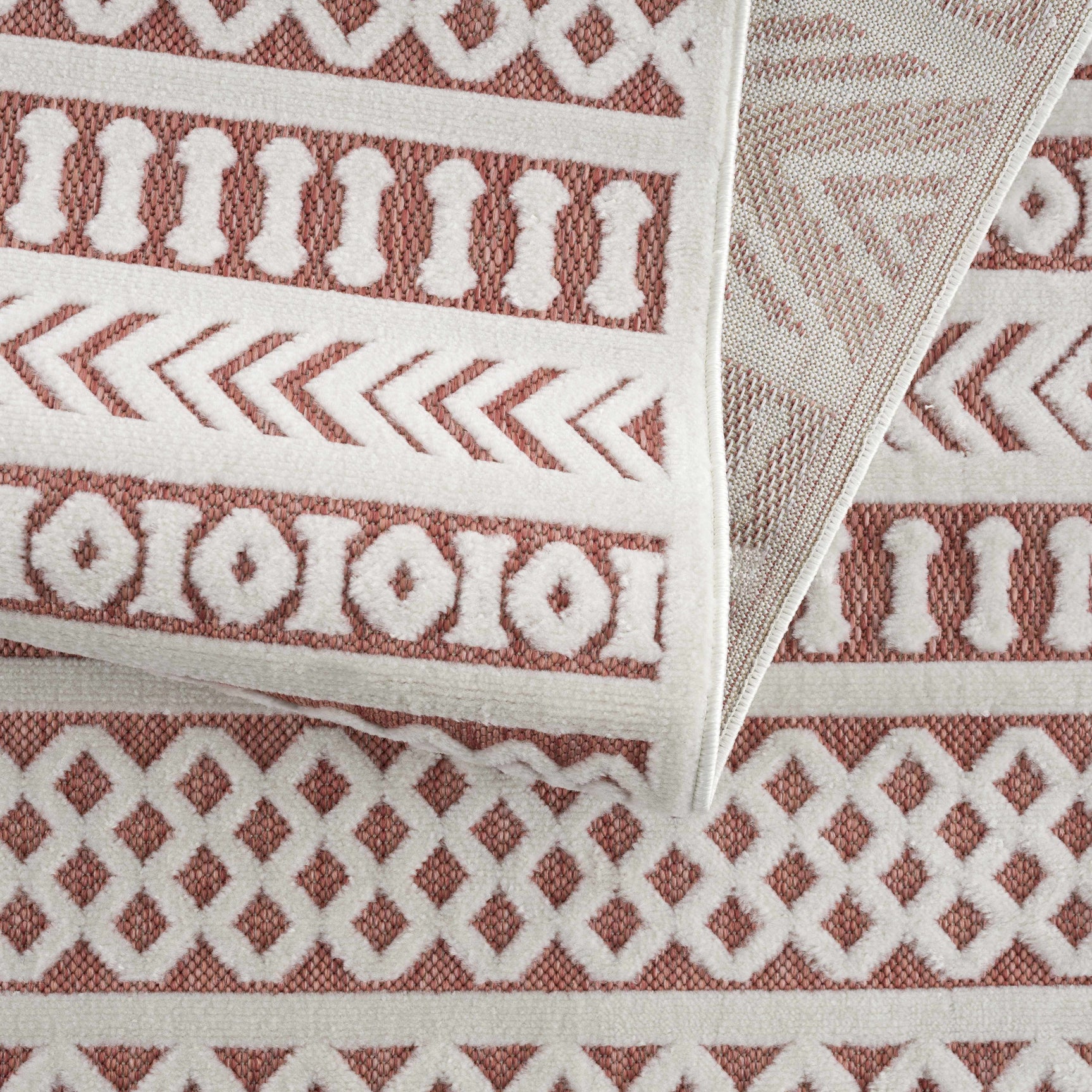 Jove Orange Outdoor Rug - Clearance - Ornate Home