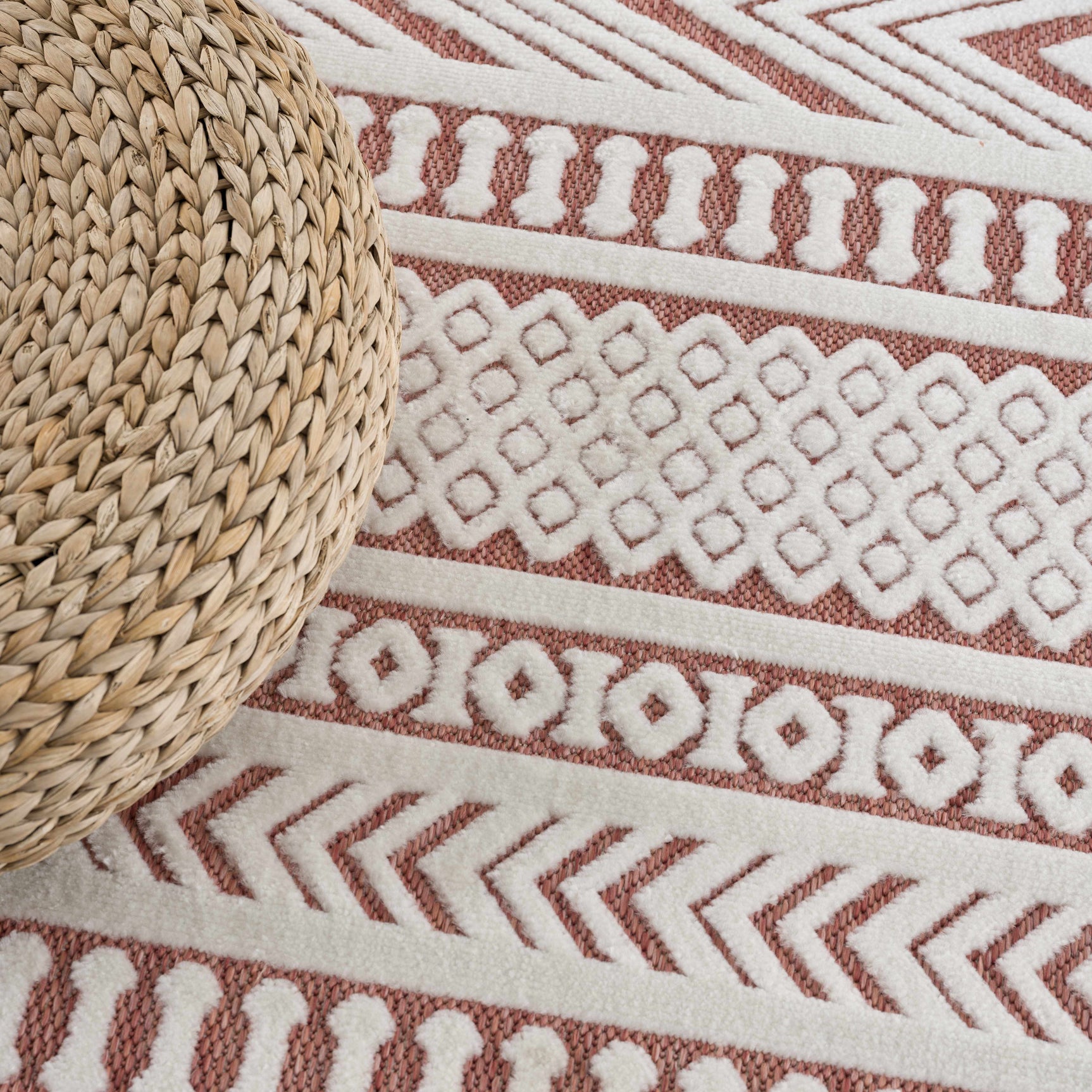 Jove Orange Outdoor Rug - Clearance - Ornate Home